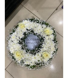 Wreath with print