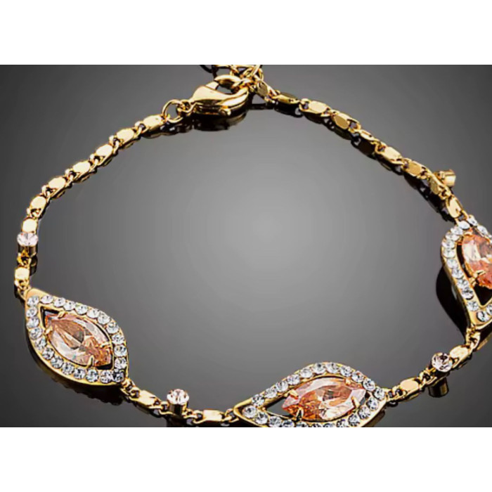 Peach almond bracelet