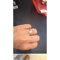 Moissanite Oval Ring