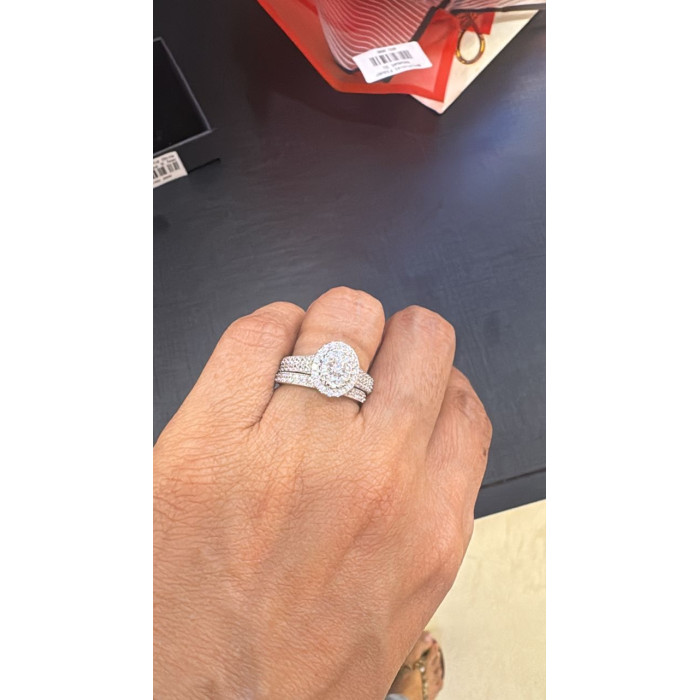 Moissanite Dble Ring
