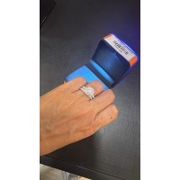 Moissanite proposal Double Ring in a Box 