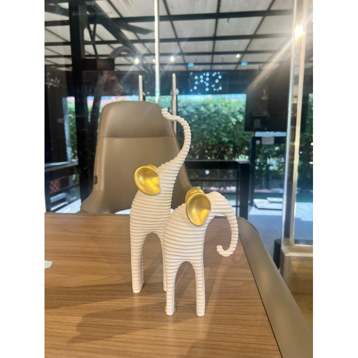 Two Elephant figures