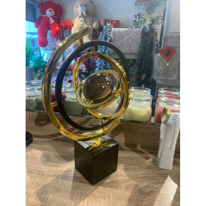 Gold & Black Globe