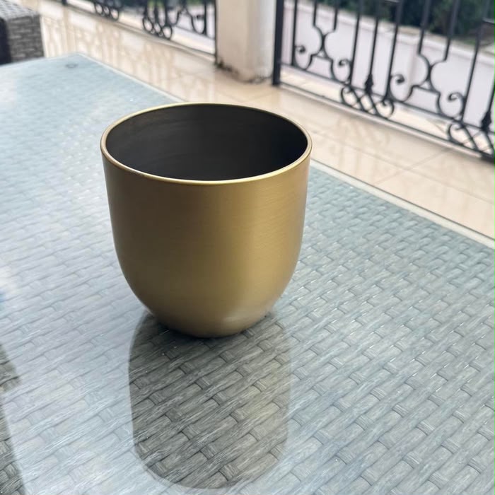 Gold Metallic Planter