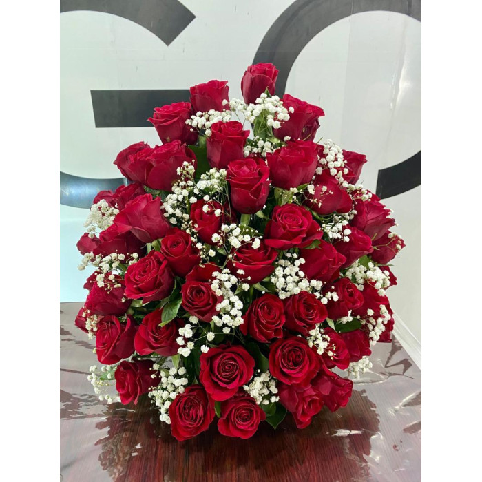 RED ROSE BASKET